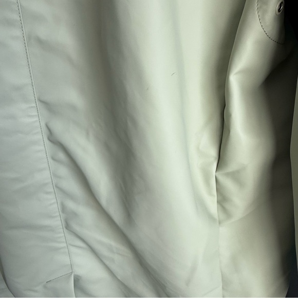 J Crew Green Double-breasted raincoat size MP - Picture 8 of 16